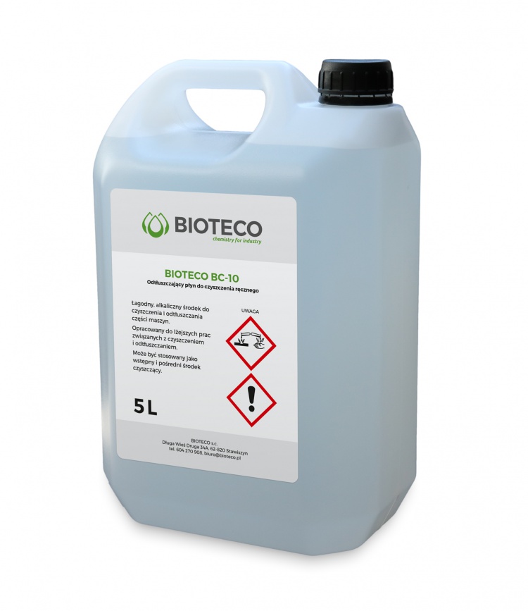 BIOTECO BC-10 — odtłuszczający płyn do czyszczenia ręcznego