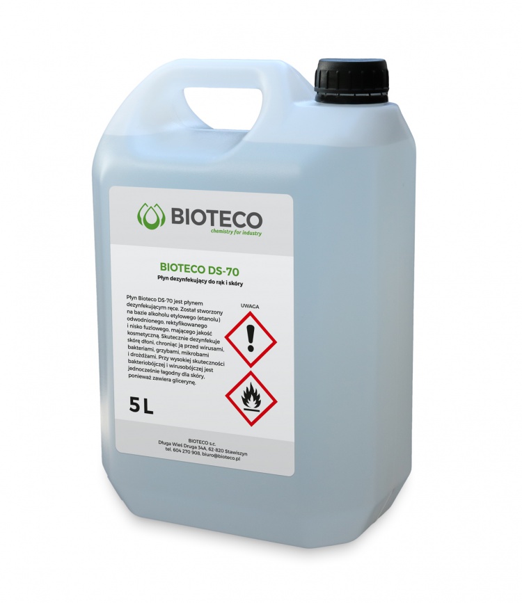BIOTECO DS-70 — płyn dezynfekujący do rąk