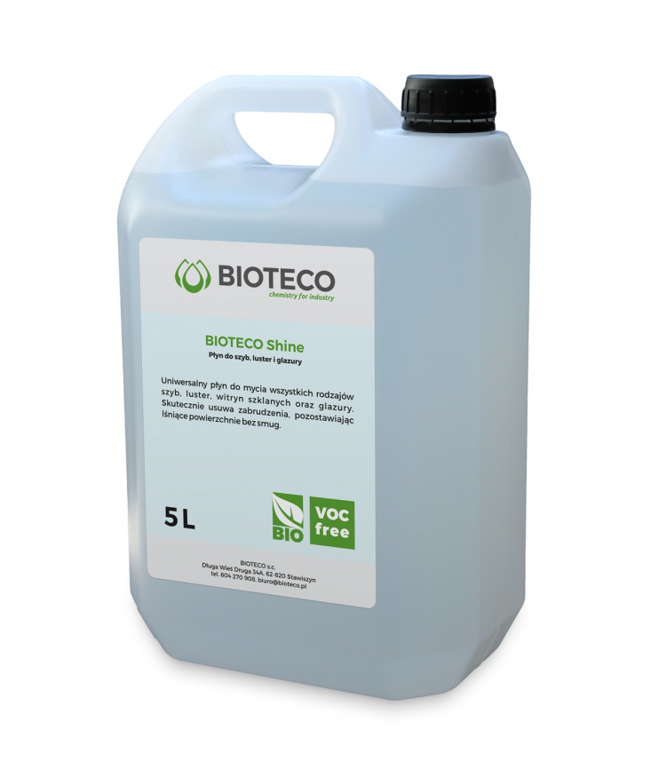 BIOTECO Shine — płyn do mycia szyb, luster oraz glazury