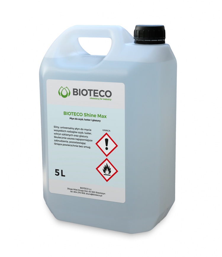BIOTECO Shine Max — płyn do czyszczenia szyb, luster oraz glazury