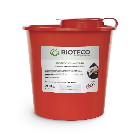 BIOTECO Wipes DS-70 — chusteczki do dezynfekcji rąk i skóry
